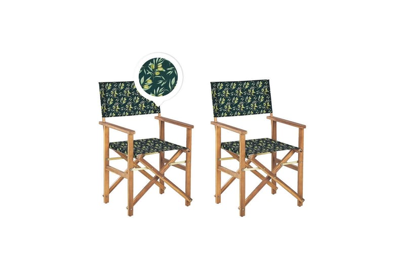 Salve Karmstol Utomhus - Mörkgrön/Vit/Ljusbrun - Utemöbler - Balkong - Balkongmöbler - Balkongstol