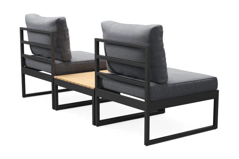 Samira Caféset Utomhus - Grå - Utemöbler - Balkong - Balkongmöbler - Balkonggrupp & balkongset