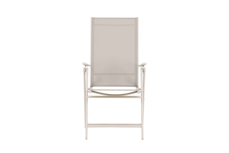 Sanna Positionsstol Utomhus med fällbar rygg i stål - Beige - Utemöbler - Utestol & trädgårdsstol - Positionsstol