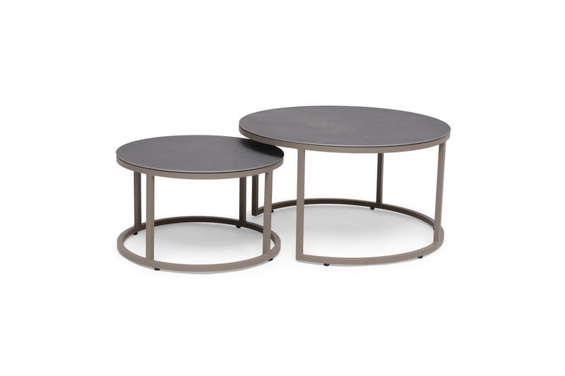 SatsUtebord Hillerstorp Jet Set Rund Beige, Beige