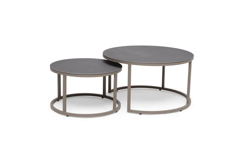 SatsUtebord Hillerstorp Jet Set Rund Beige, Beige