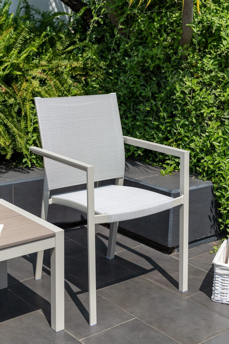 Sidobord för utomhusbruk Urbanite 50*50 cm - Ljusgrå - Utemöbler - Balkong - Balkongmöbler - Balkongbord