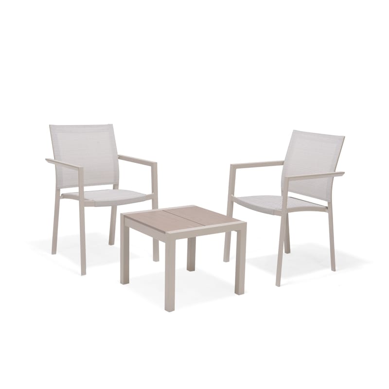 Sidobord för utomhusbruk Urbanite 50*50 cm - Ljusgrå - Utemöbler - Balkong - Balkongmöbler - Balkongbord