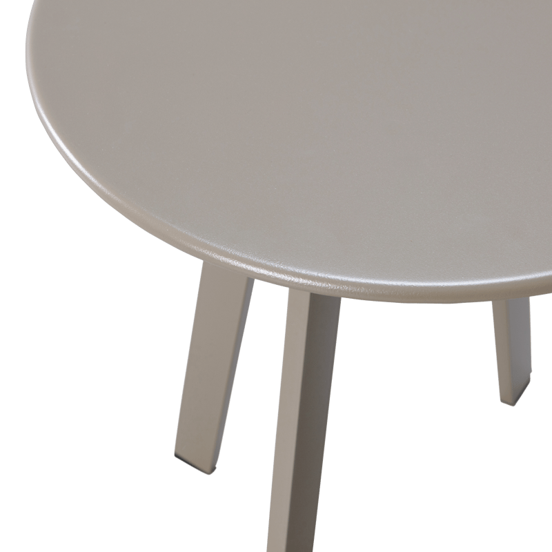 Sidobord Fer 49 cm Rund Utomhus - Sand - Utemöbler - Balkong - Balkongmöbler - Balkongbord