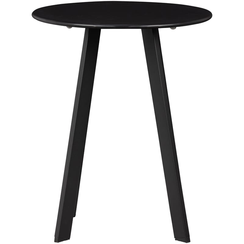 Sidobord Fer 49 cm Rund Utomhus - Svart - Utemöbler - Balkong - Balkongmöbler - Balkongbord