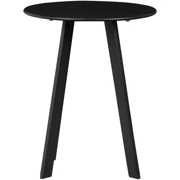 Sidobord Fer 49 cm Rund Utomhus - Svart - Utemöbler - Balkong - Balkongmöbler - Balkongbord