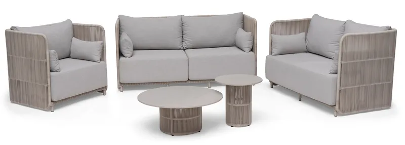 Sidobord Hillerstorp Kattvik Ø80 - Grå - Utemöbler - Balkong - Balkongmöbler - Balkongbord