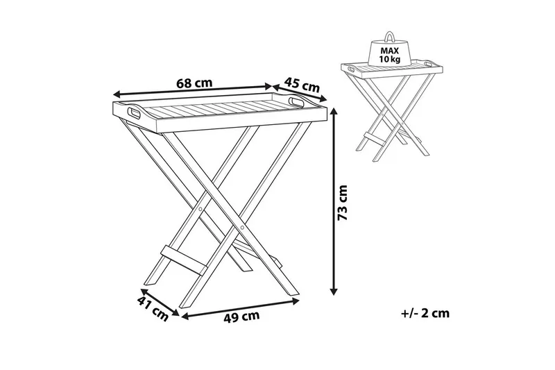 Sidobord Java - Utemöbler - Balkong - Balkongmöbler - Balkongbord