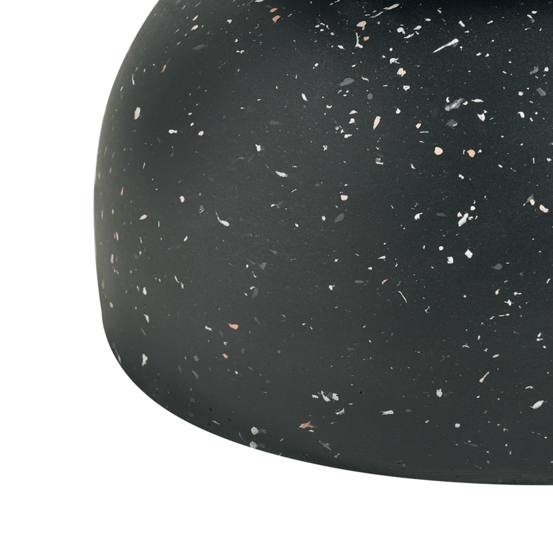 Sidobord utomhus Faliro 37 cm 37 cm Terrazzoeffekt - Svart - Utemöbler - Balkong - Balkongmöbler - Balkongbord