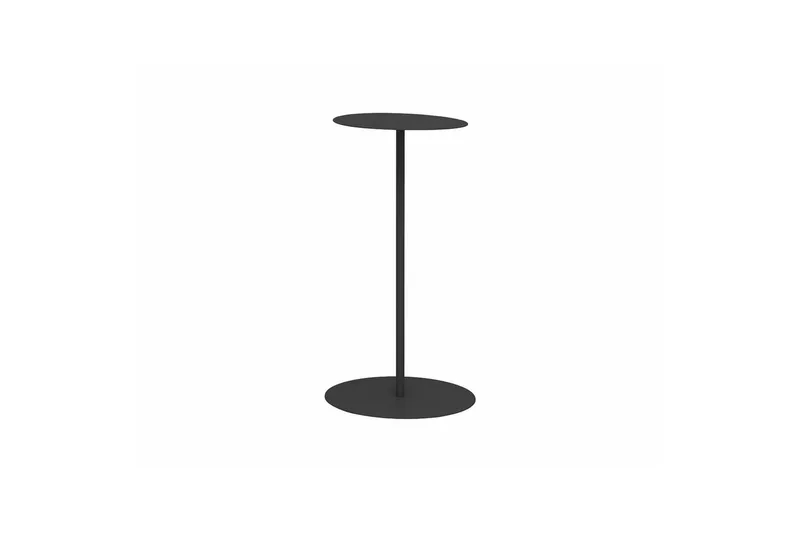 Sidobord Utomhus Hillerstorp Jet Set Ø35x74 cm Svart, Svart