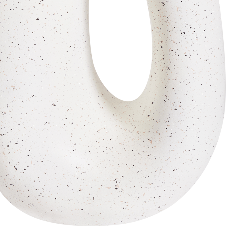 Sidobord utomhus Idro 42 cm Terrazzoeffekt - Vit - Utemöbler - Balkong - Balkongmöbler - Balkongbord