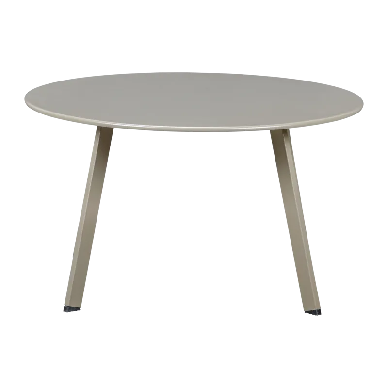 Sidorbord Fer 70 cm Rund Utomhus - Sand - Utemöbler - Balkong - Balkongmöbler - Balkongbord