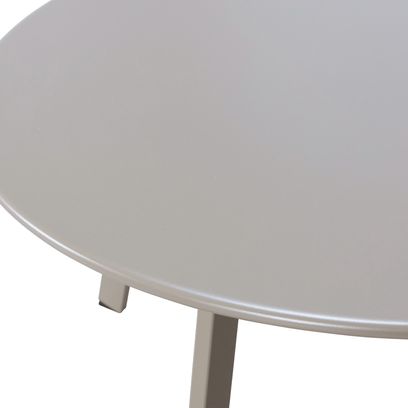 Sidorbord Fer 70 cm Rund Utomhus - Sand - Utemöbler - Balkong - Balkongmöbler - Balkongbord