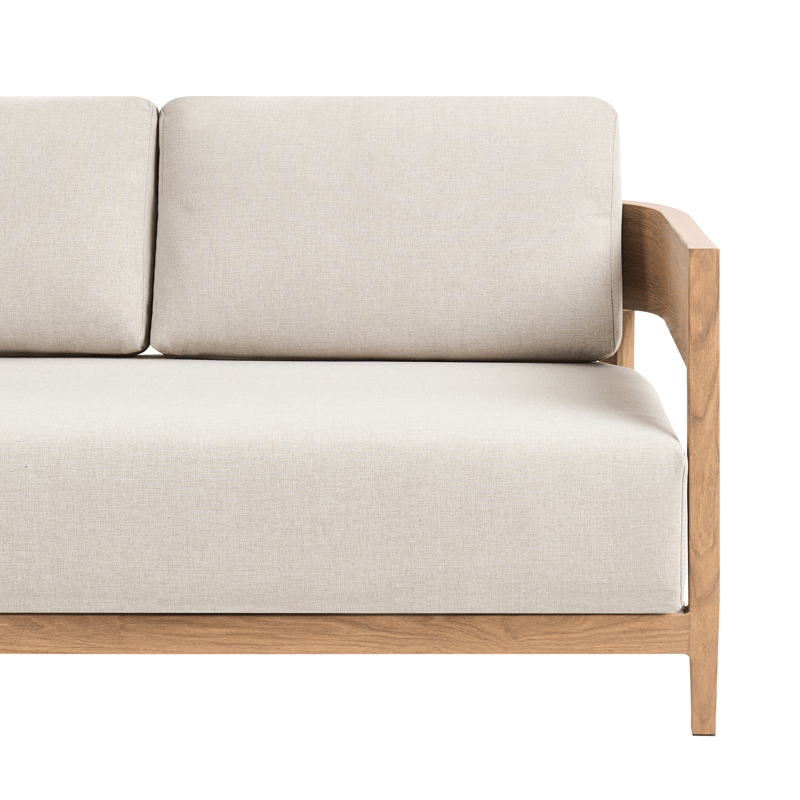 Soffa utomhus med Bord 2-Sits Sampieri - Brun/Beige - Trädgård & spabad - Utemiljö - Altan & terrass - Altanmöbler