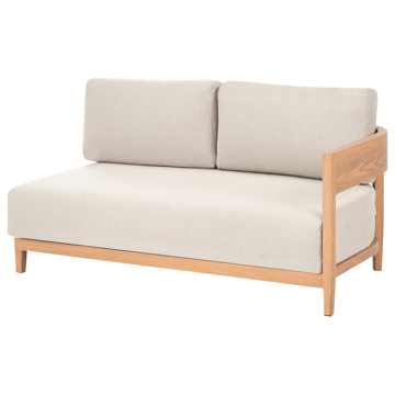 Soffa utomhus med Bord 2-Sits Sampieri - Brun/Beige - Utemöbler - Loungemöbler - Soffgrupp utomhus