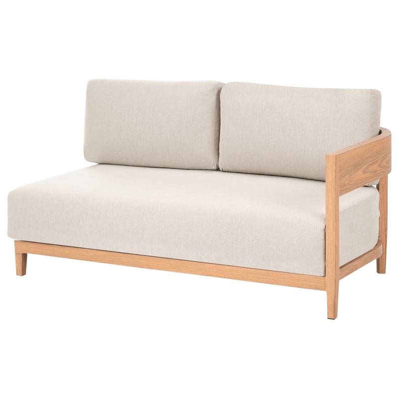 Soffa utomhus med Bord 2-Sits Sampieri - Brun/Beige - Trädgård & spabad - Utemiljö - Altan & terrass - Altanmöbler