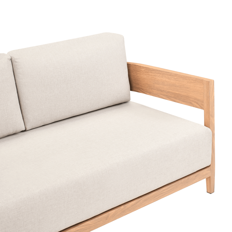 Soffa utomhus med Bord 2-Sits Sampieri - Brun/Beige - Trädgård & spabad - Utemiljö - Altan & terrass - Altanmöbler