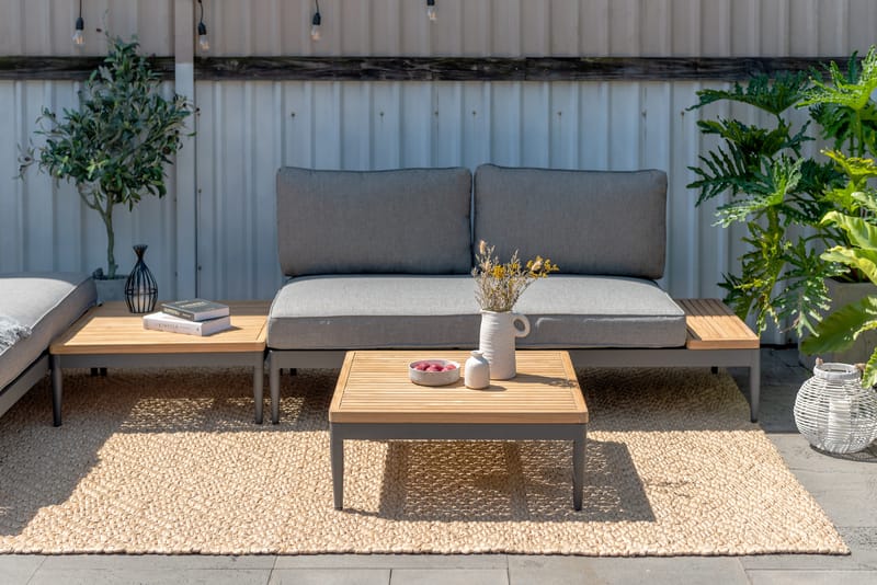 Soffbord för utomhusbruk TOPAZ soffbord 73 cm - magnesiumgrått - Utemöbler - Balkong - Balkongmöbler - Balkongbord