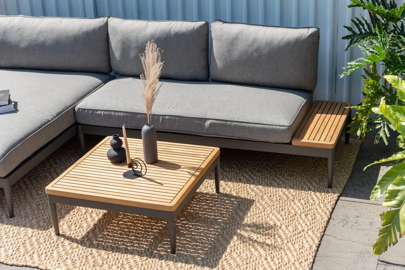 Soffbord för utomhusbruk TOPAZ soffbord 73 cm - magnesiumgrått - Utemöbler - Balkong - Balkongmöbler - Balkongbord