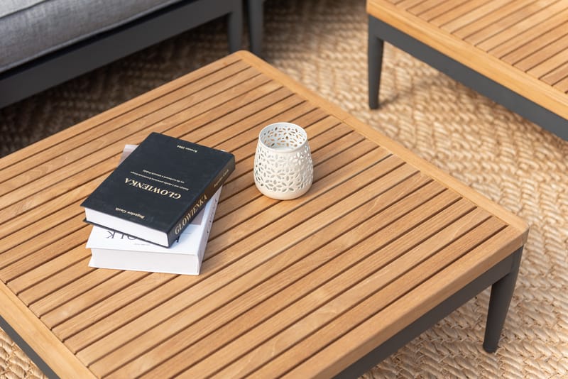 Soffbord för utomhusbruk TOPAZ soffbord 73 cm - magnesiumgrått - Utemöbler - Balkong - Balkongmöbler - Balkongbord