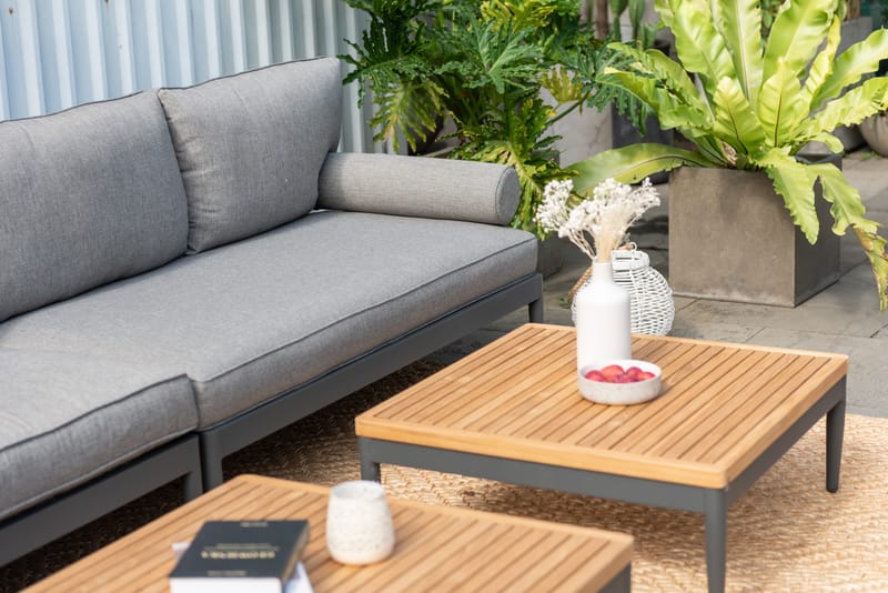 Soffbord för utomhusbruk TOPAZ soffbord 73 cm - magnesiumgrått - Utemöbler - Balkong - Balkongmöbler - Balkongbord