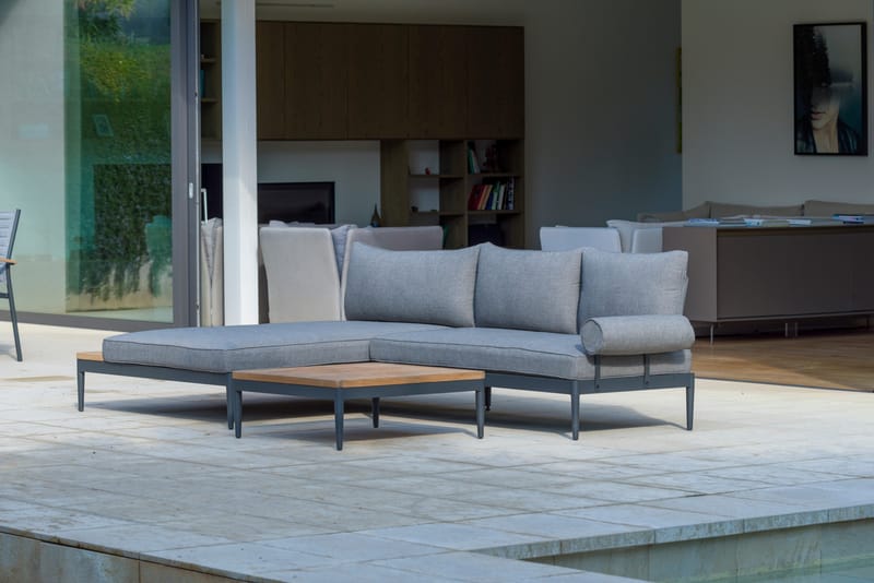 Soffbord för utomhusbruk TOPAZ soffbord 73 cm - magnesiumgrått - Utemöbler - Balkong - Balkongmöbler - Balkongbord