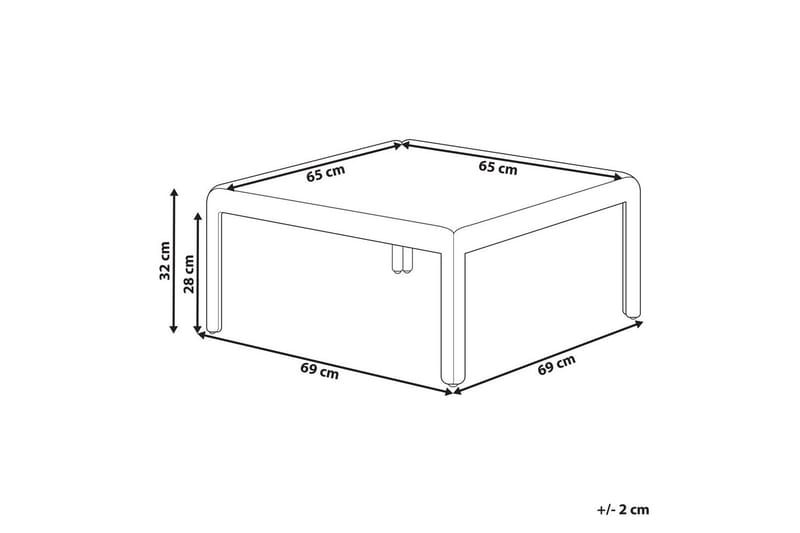 Soffbord Ferretti - Utemöbler - Balkong - Balkongmöbler - Balkongbord