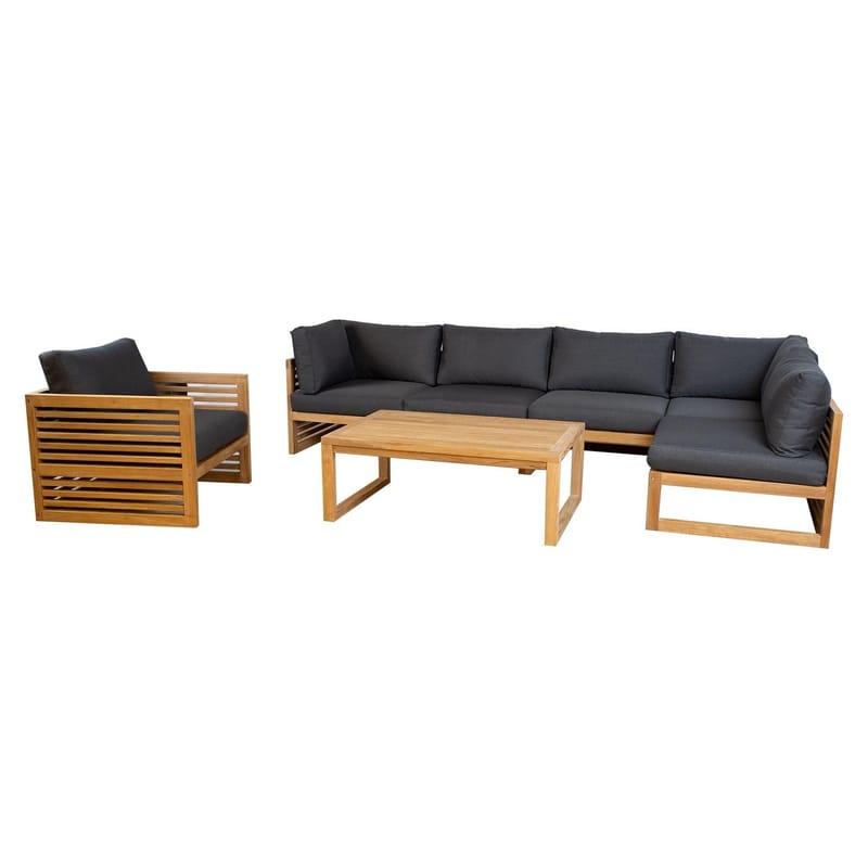 Soffbord Serenity 120x80x45 cm teak - Brun - Utemöbler - Balkong - Balkongmöbler - Balkongbord