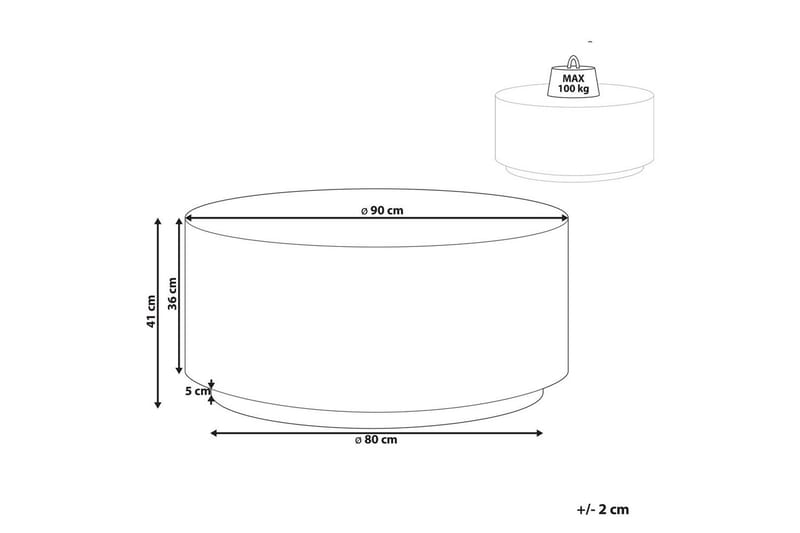 Soffbord Trezzo - Utemöbler - Balkong - Balkongmöbler - Balkongbord