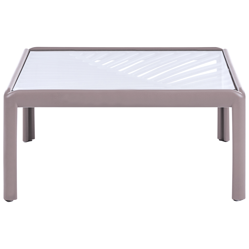 Soffbord utomhus Ferretti 69 cm - Grå/Beige - Utemöbler - Balkong - Balkongmöbler - Balkongbord