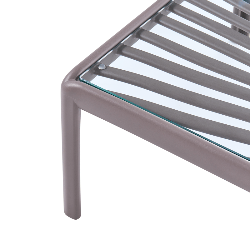 Soffbord utomhus Ferretti 69 cm - Grå/Beige - Utemöbler - Balkong - Balkongmöbler - Balkongbord