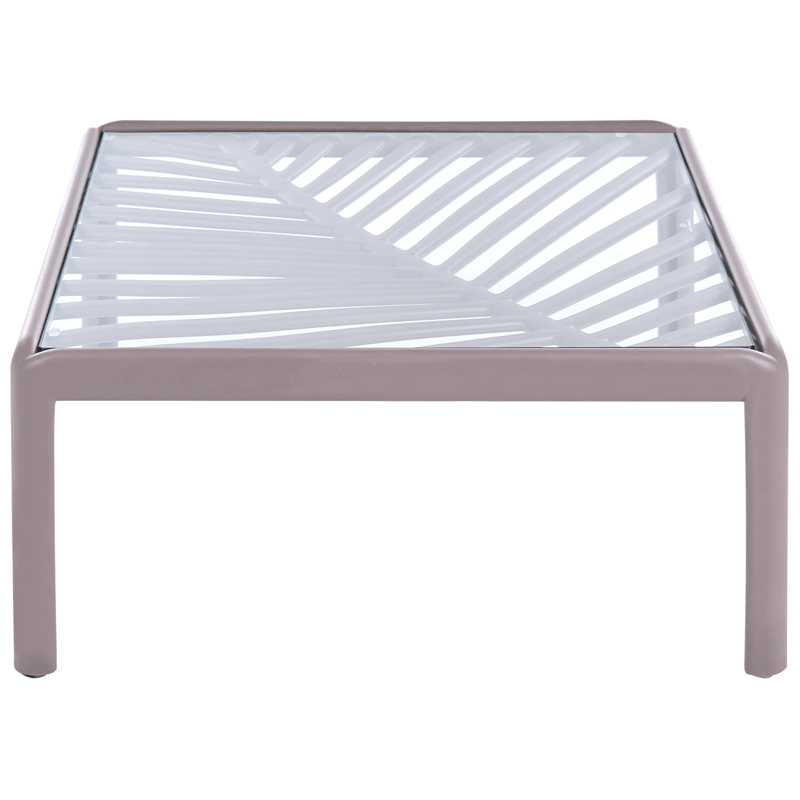 Soffbord utomhus Ferretti 69 cm - Grå/Beige - Utemöbler - Balkong - Balkongmöbler - Balkongbord