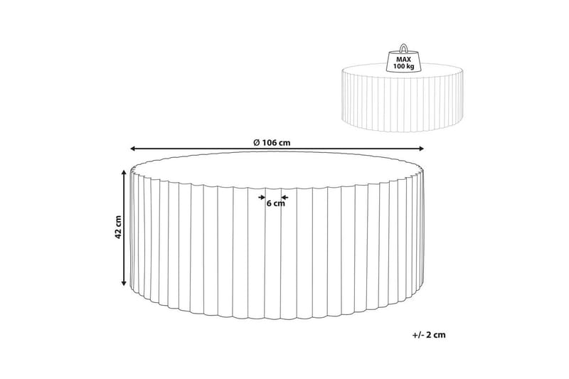 Soffbord Pozza - Utemöbler - Balkong - Balkongmöbler - Balkongbord