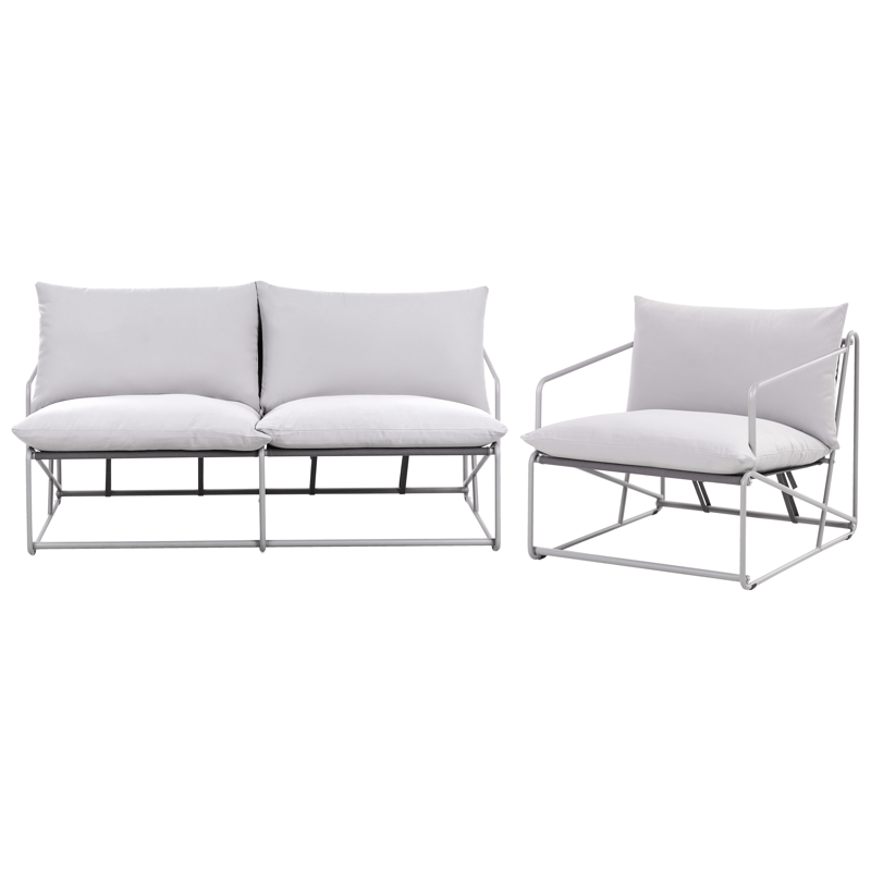 Soffgrupp utomhus 3-Sits Ponte - Grå - Trädgård & spabad - Utemiljö - Altan & terrass - Altanmöbler