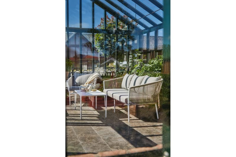 Soffgrupp Utomhus Hillerstorp Lersund Vit/Beige - Vit/Beige - Trädgård & spabad - Utemiljö - Altan & terrass - Altanmöbler