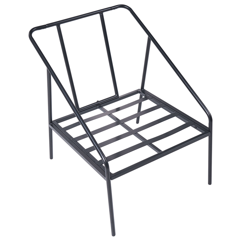 Soffgrupp utomhus med Bord 4-Sits Ustica - Svart/Vit - Trädgård & spabad - Utemiljö - Altan & terrass - Altanmöbler