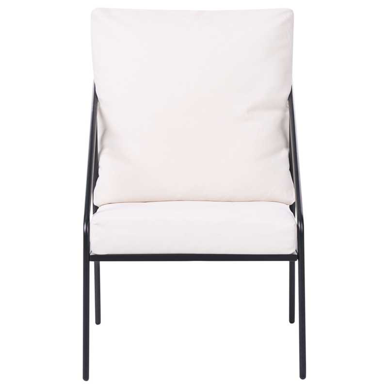 Soffgrupp utomhus med Bord 4-Sits Ustica - Svart/Vit - Trädgård & spabad - Utemiljö - Altan & terrass - Altanmöbler