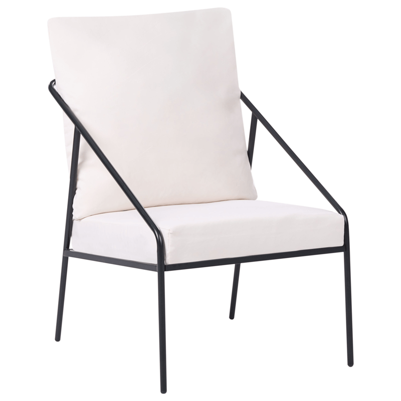 Soffgrupp utomhus med Bord 4-Sits Ustica - Svart/Vit - Trädgård & spabad - Utemiljö - Altan & terrass - Altanmöbler