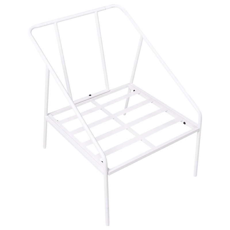 Soffgrupp utomhus med Bord 4-Sits Ustica - Vit/Svart - Trädgård & spabad - Utemiljö - Altan & terrass - Altanmöbler