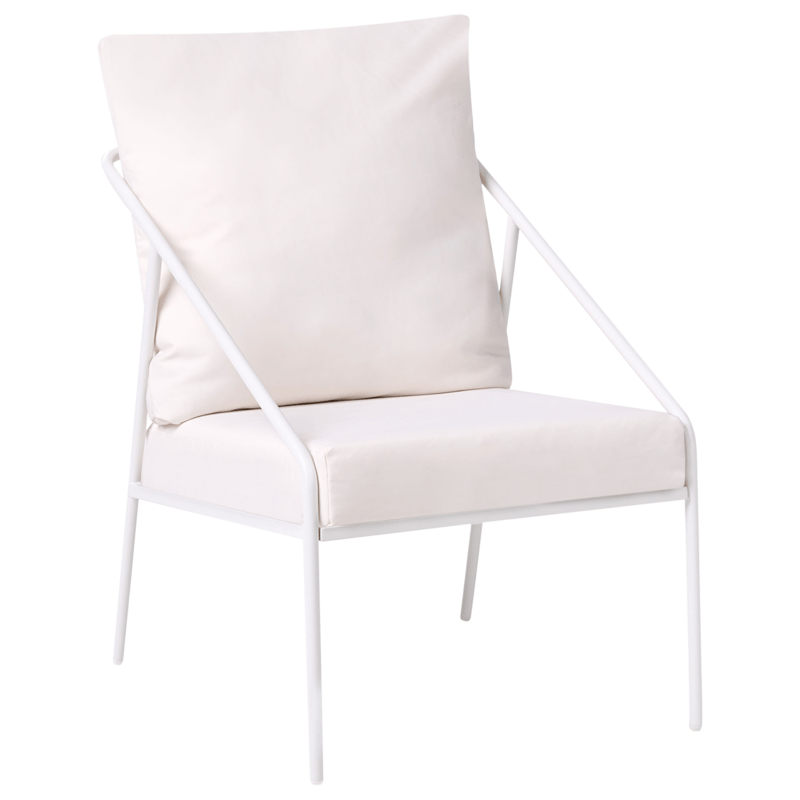 Soffgrupp utomhus med Bord 4-Sits Ustica - Vit/Svart - Trädgård & spabad - Utemiljö - Altan & terrass - Altanmöbler