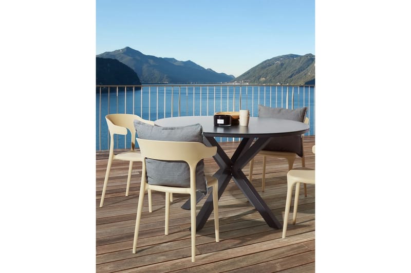 Squinzano Karmstol Utomhus - Beige - Utemöbler - Balkong - Balkongmöbler - Balkongstol