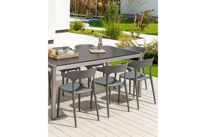 Squinzano Karmstol Utomhus - Grå - Möbler - Stolar & fåtöljer - Matstol & köksstol