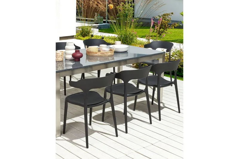 Squinzano Karmstol Utomhus - Svart - Möbler - Stolar & fåtöljer - Matstol & köksstol