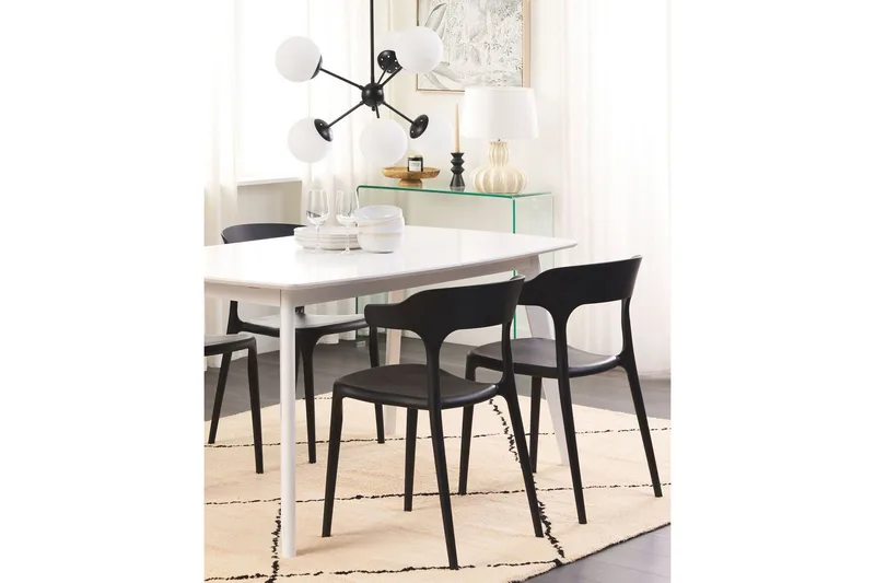 Squinzano Karmstol Utomhus - Svart - Utemöbler - Balkong - Balkongmöbler - Balkongstol