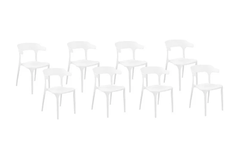 Squinzano Karmstol Utomhus - Vit - Utemöbler - Balkong - Balkongmöbler - Balkongstol