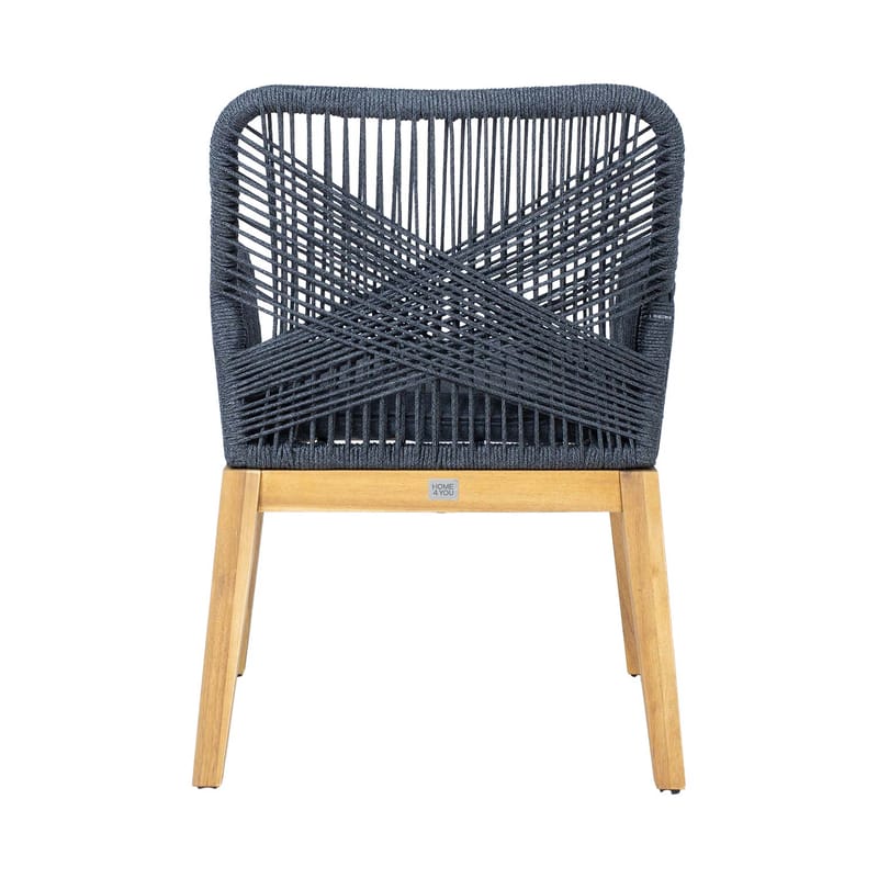 Stol Florida 58x66x83 cm Akacia, hall - Grå - Utemöbler - Balkong - Balkongmöbler - Balkongstol