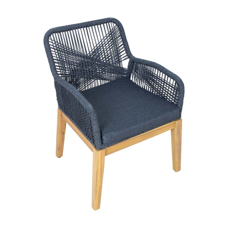 Stol Florida 58x66x83 cm Akacia, hall - Grå - Utemöbler - Balkong - Balkongmöbler - Balkongstol