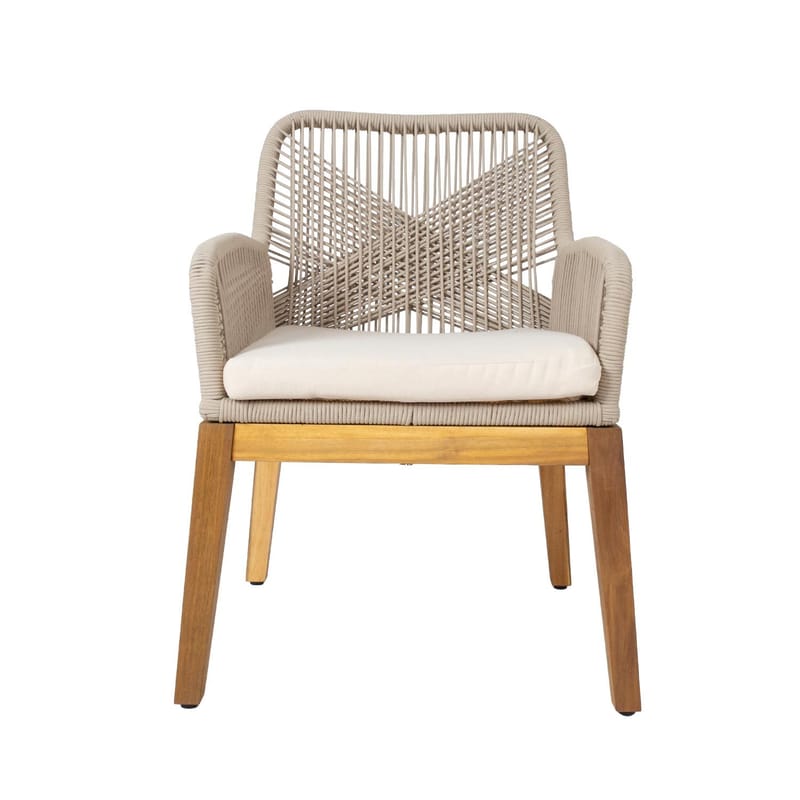 Stol Florida 58x66x83 cm Akacia - Beige - Utemöbler - Balkong - Balkongmöbler - Balkongstol