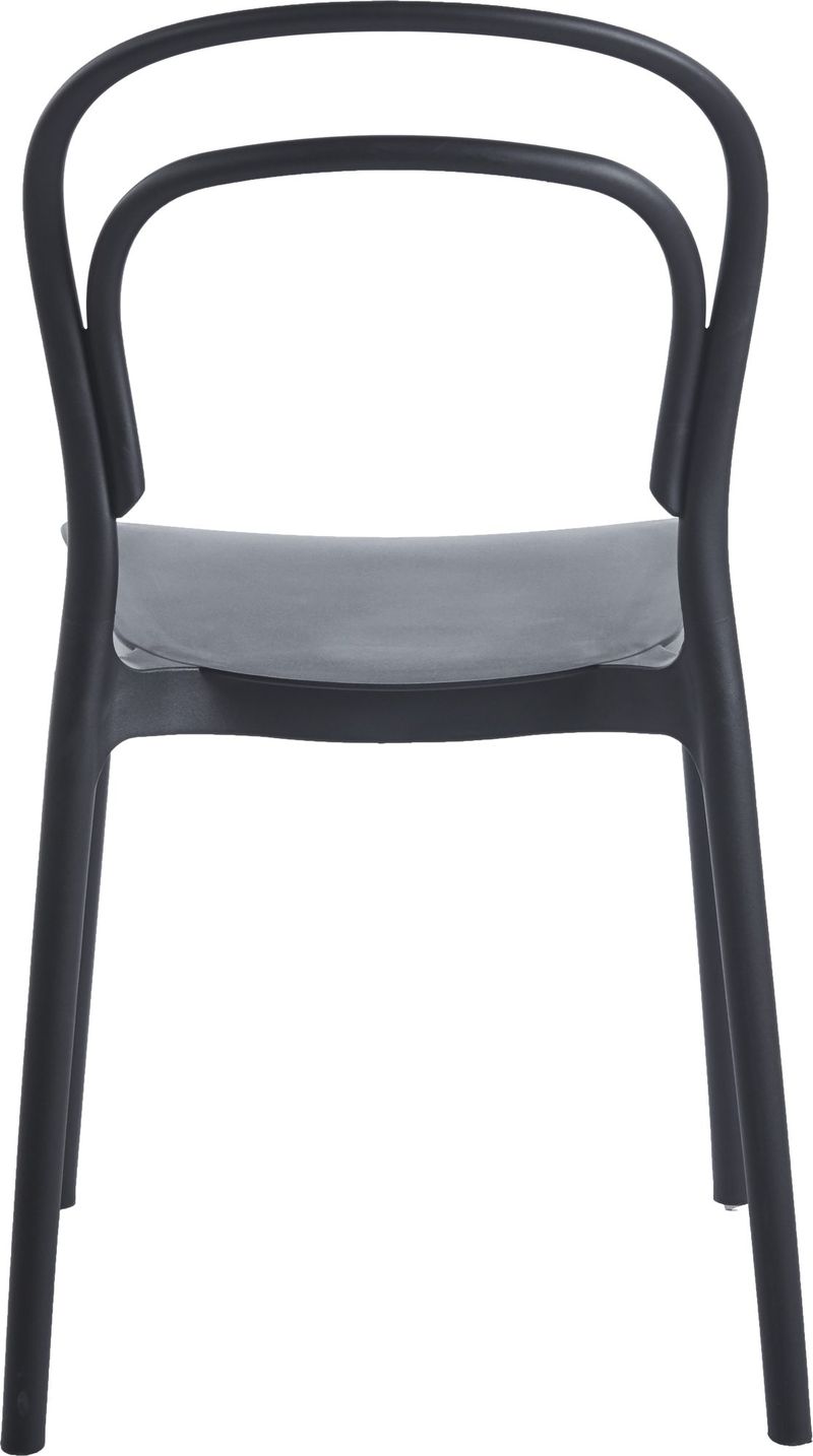 Stol i svart plast stapelbar - Svart - Utemöbler - Balkong - Balkongmöbler - Balkongstol