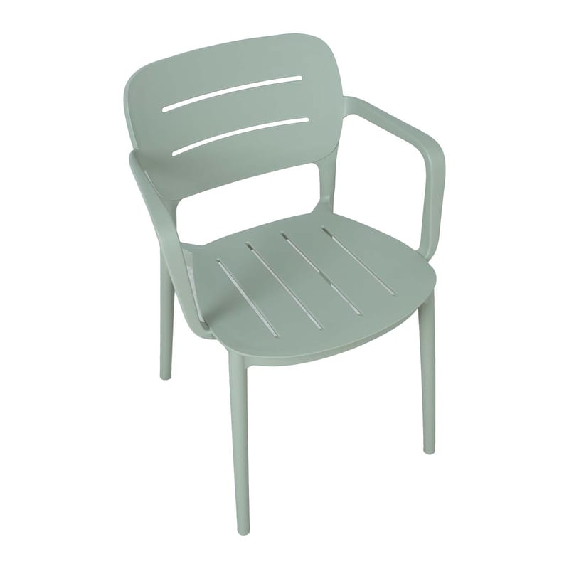 Stol Mango grönaktigt plast 53x53x79 cm - Grönaktigt grå - Utemöbler - Balkong - Balkongmöbler - Balkongstol